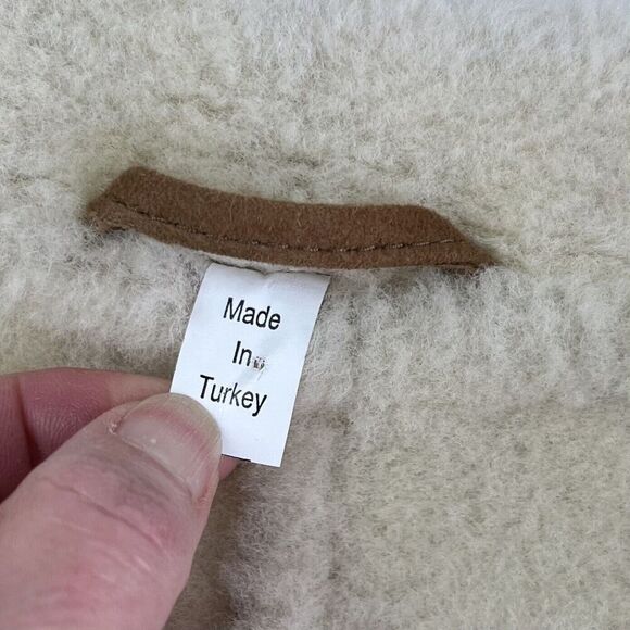 Vintage ASTON Shearling Suede Coat Womens 8 Lambskin Penny Lane Cabincore - Picture 16 of 16